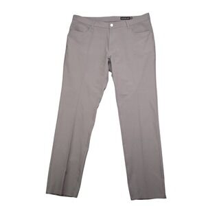 DUNNING Everbest Golf‎ Pants Mens 38x32 Gray Performance Stretch Chinos